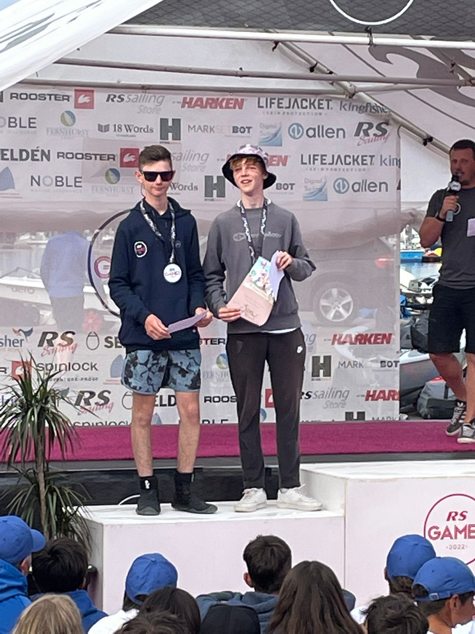 Kazimir Burt accepting second overall in the Bronze Fleet