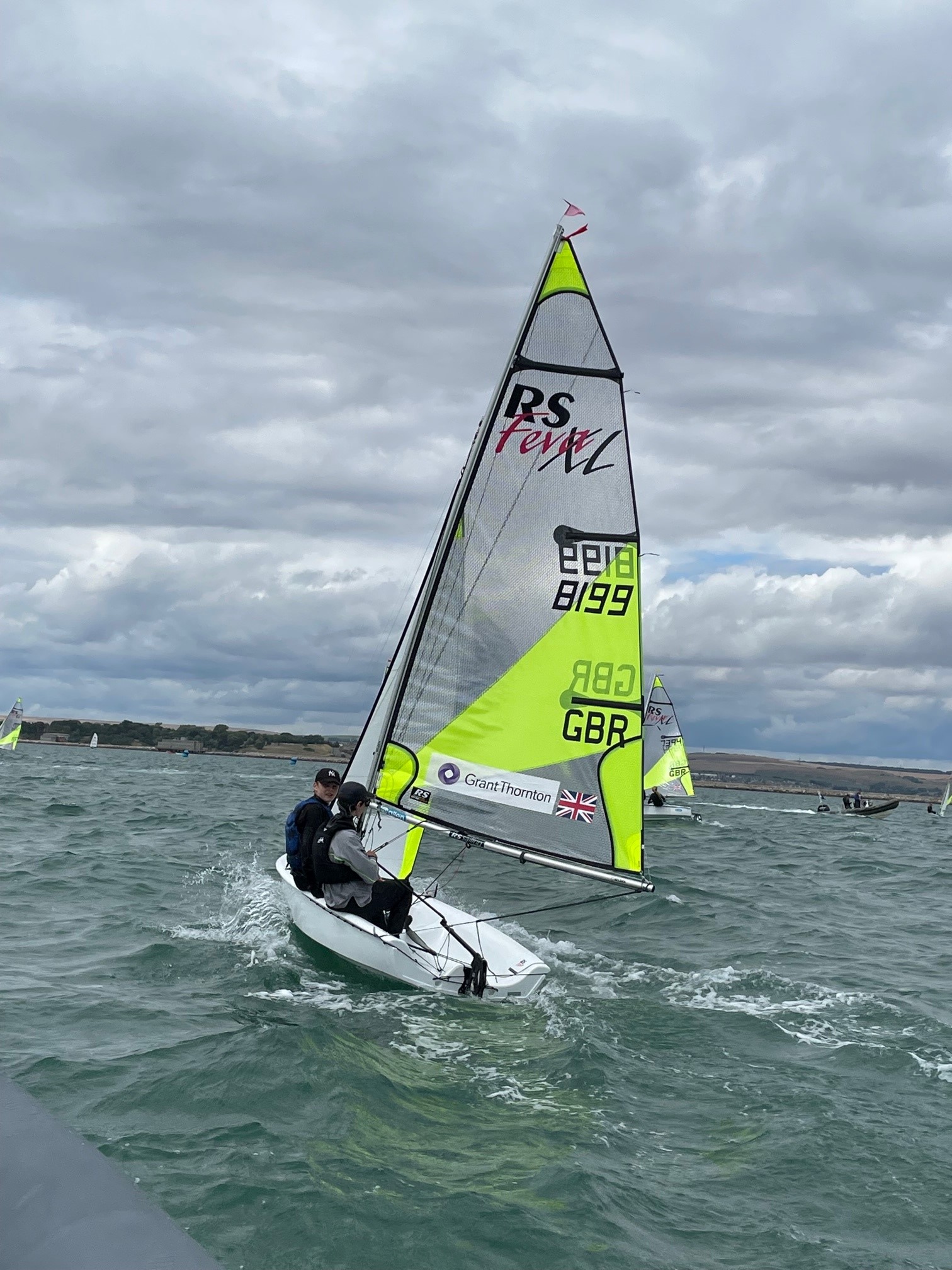 Kazimir Burt at the RS Feva World Championship 2022 - 2