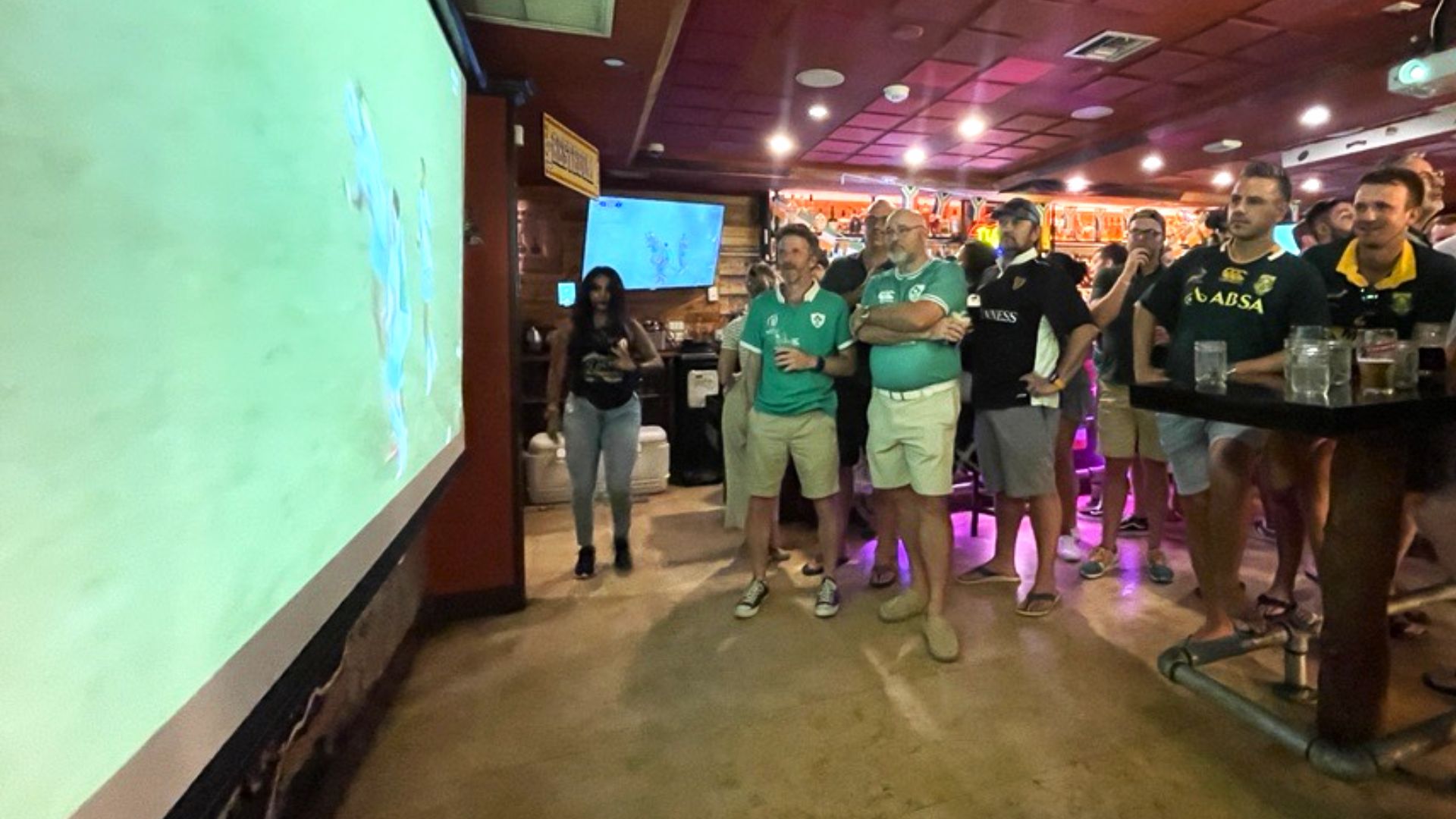 Gt staff watching game